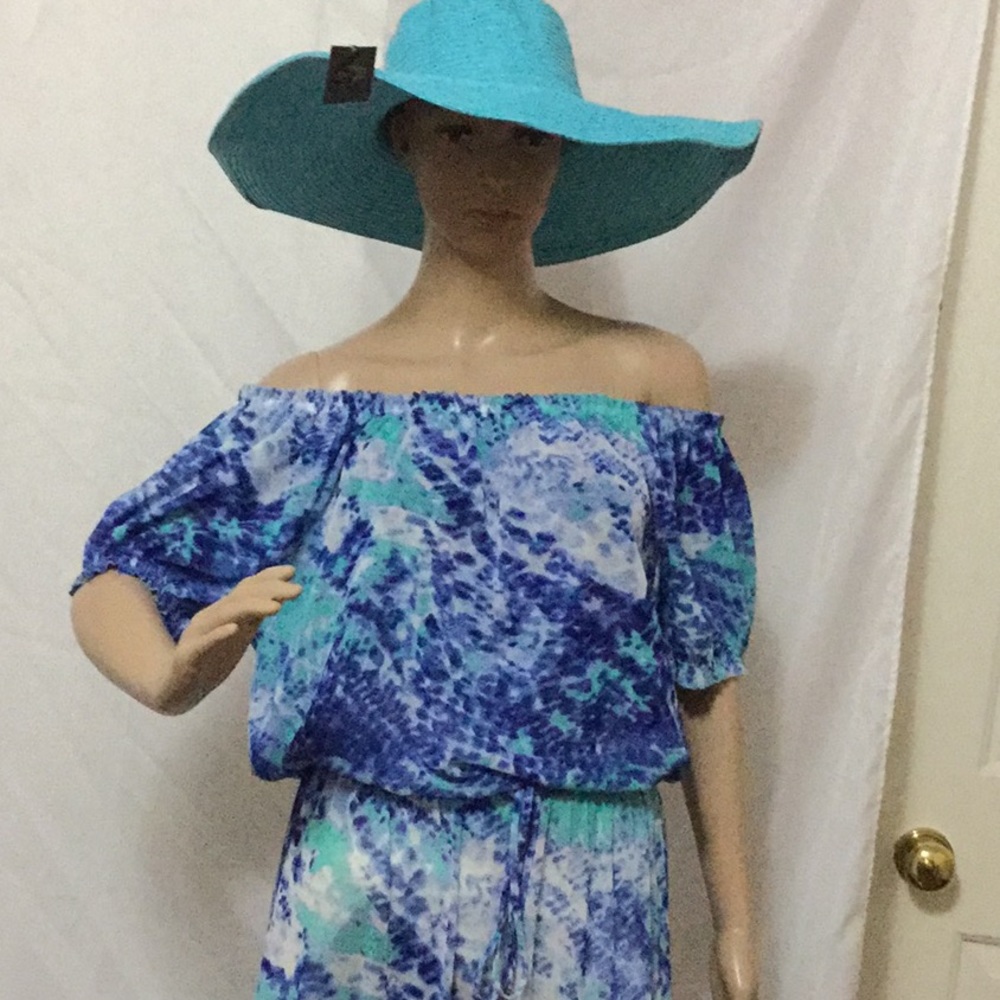 Boston Proper off the shoulder summer maxi dress